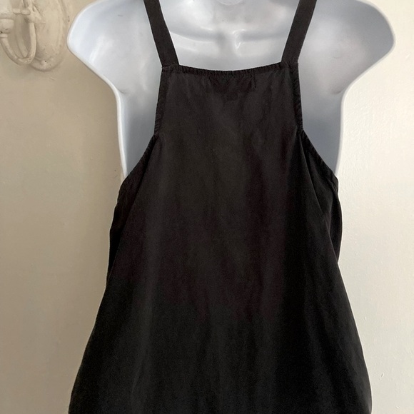 Chop Siouxy Black Rayon Tank. Eco-friendly recycled rayon. Made in LA. Size 2 - Picture 3 of 7